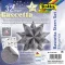 Bascetta csillag készlet, 14,5x14,5 cm, 90 g, 32 lap, FOLIA, antracit-gyöngyök