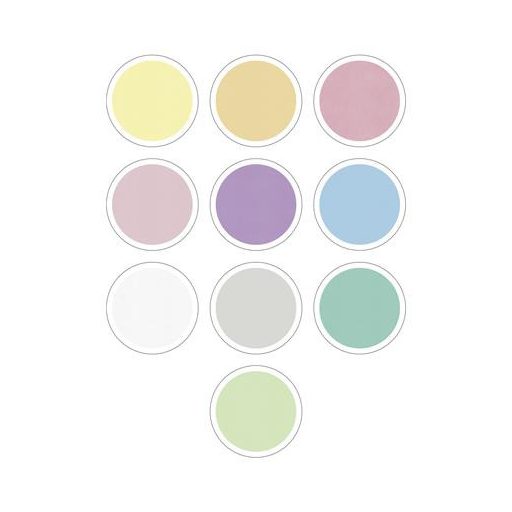 Moosgumi, 20x29 cm, 10 lap, FOLIA "Pastel", 10 különböző pasztel szín