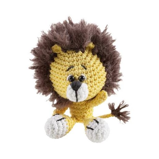 Mini horgolókészlet, FOLIA, oroszlán