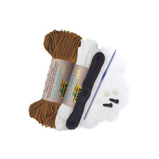 Mini horgolókészlet, FOLIA, mókus