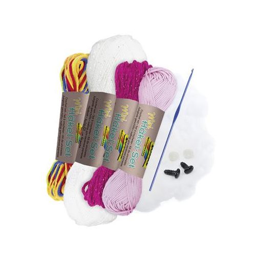 Mini horgolókészlet, FOLIA, „Unicorn”