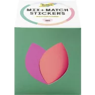   Matrica készlet, 460 db, FOLIA "Mix + Match", virágos motívumok