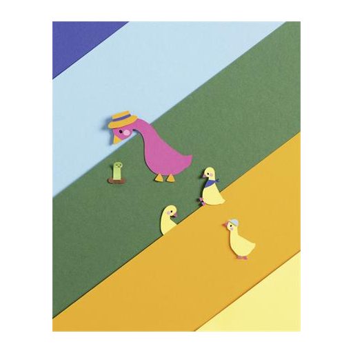 Dekorkarton, A3, 300 g, 10 lap, FOLIA, „Basic”, vegyes színek