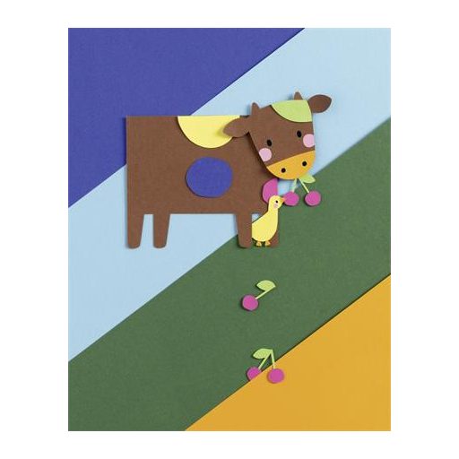 Dekorkarton, A3, 300 g, 10 lap, FOLIA, „Basic”, vegyes színek