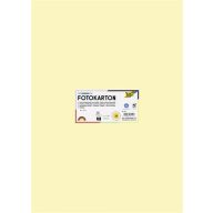   Dekorkarton, 2 oldalas, 50x70 cm, 300 g, 10 lap, FOLIA, szalmasárga