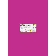   Dekorkarton, 2 oldalas, 50x70 cm, 300 g, 10 lap, FOLIA, rózsaszín