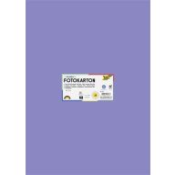   Dekorkarton, 2 oldalas, 50x70 cm, 300 g, 10 lap, FOLIA, ibolyakék