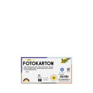 Dekorkarton, 2 oldalas, A4, 300 g, 50 lap, FOLIA, fehér