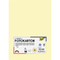 Dekorkarton, A4, 300 g, 50 lap, FOLIA, szalmasárga