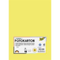 Dekorkarton, A4, 300 g, 50 lap, FOLIA, citromsárga