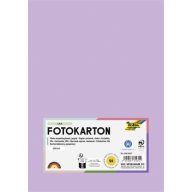 Dekorkarton, A4, 300 g, 50 lap, FOLIA, halvány orgonalila