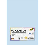 Dekorkarton, A4, 300 g, 50 lap, FOLIA, jégkék