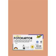 Dekorkarton, A4, 300 g, 50 lap, FOLIA, lazacszínű