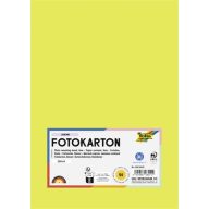 Dekorkarton, A4, 300 g, 50 lap, FOLIA, limezöld