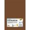 Dekorkarton, A4, 300 g, 50 lap, FOLIA, csokoládébarna