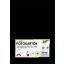 Dekorkarton, A4, 300 g, 50 lap, FOLIA, fekete