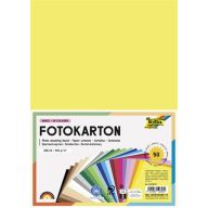 Dekorkarton, A4, 300 g, 25x2 lap, FOLIA, vegyes színek