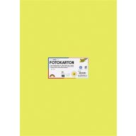 Dekorkarton, 2 oldalas, 50x70 cm, 300 g, 10 lap, FOLIA, lime