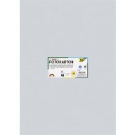   Dekorkarton, 2 oldalas, 50x70 cm, 300 g, 10 lap, FOLIA, halvány szürke