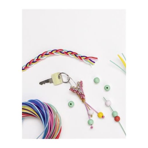 Kreatív fonal, 100 cm, 100 db, FOLIA, „Basic Mix”, vegyes színek