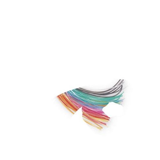 Színes damil, 100 cm, FOLIA "Glitter mix", 50 különböző csillámos szín