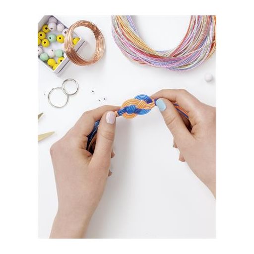 Kreatív drót, műanyag bevonatos, 100 cm, FOLIA "Metallic Mix", 50 különböző metál szín