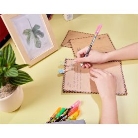   Golyóstoll, 0,25 mm, kupakos, FLEXOFFICE "FO-058 Tropical", kék