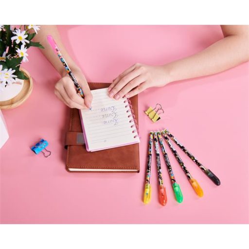 Golyóstoll, 0,25 mm, kupakos, FLEXOFFICE "FO-058 Tropical", kék