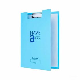   Felírótábla, fedeles, A4, műanyag, FLEXOFFICE "FO-CB03", kék