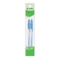   Golyóstoll, 0,3 mm, 2 db/bliszter, kupakos, FLEXOFFICE "Candee", kék