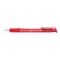 Golyóstoll, 0,4 mm, nyomógombos, FLEXOFFICE "EasyGrip", piros