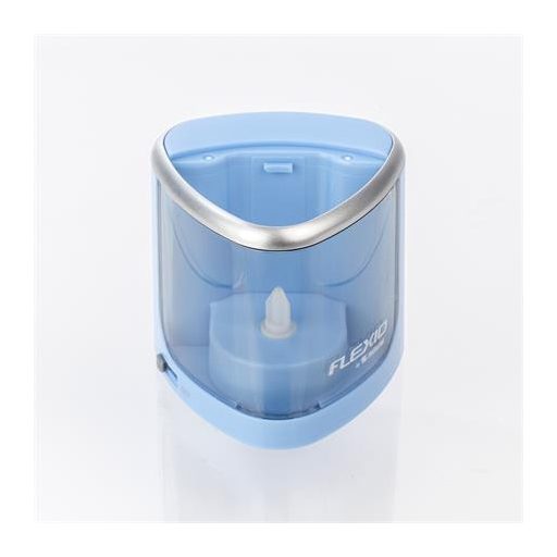 Hegyező, elemes, asztali, FLEXOFFICE "Flexio", kék