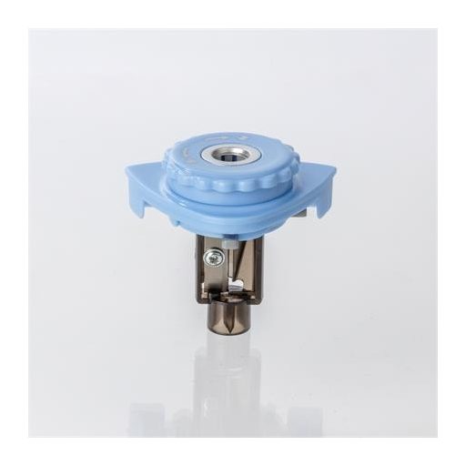 Hegyező, elemes, asztali, FLEXOFFICE "Flexio", kék