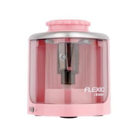   Hegyező, elemes, asztali, FLEXOFFICE "Flexio", rózsaszín
