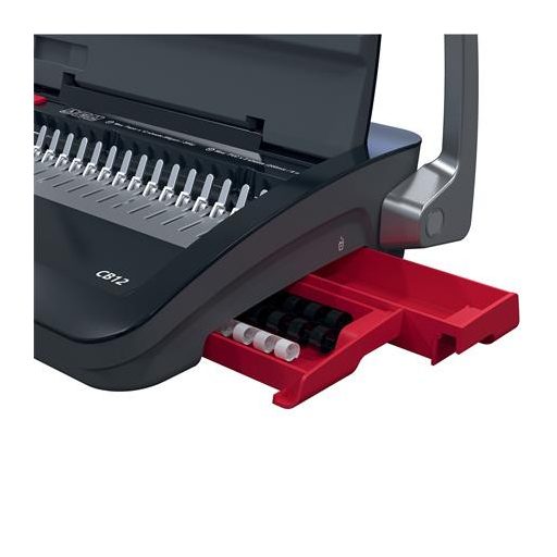 Spirálozógép, műanyag spirálkötéshez, manuális, 165 lap, GBC "CombBind CB12"