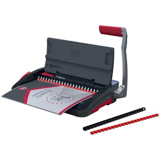 Spirálozógép, műanyag spirálkötéshez, manuális, 165 lap, GBC "CombBind CB12"