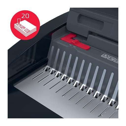 Spirálozógép, műanyag spirálkötéshez, manuális, 240 lap, GBC "CombBind CB20"