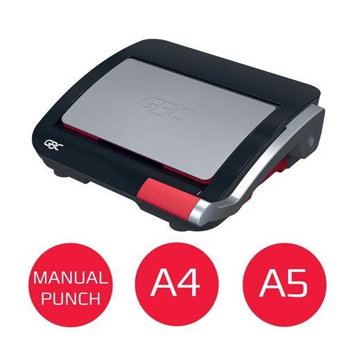 Spirálozógép, műanyag spirálkötéshez, manuális, 240 lap, GBC "CombBind CB20"