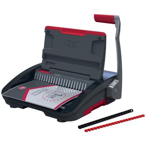 Spirálozógép, műanyag spirálkötéshez, manuális, 240 lap, GBC "CombBind CB20"