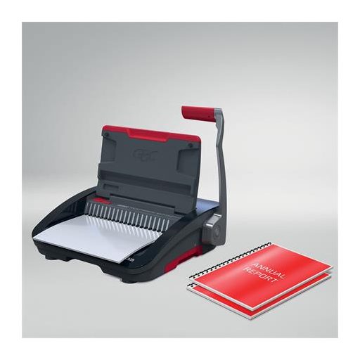 Spirálozógép, műanyag spirálkötéshez, manuális, 240 lap, GBC "CombBind CB20"