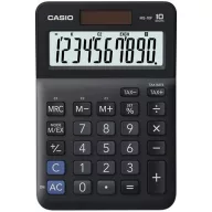   Számológép, asztali, 10 számjegy, CASIO "MS-10 F", fekete