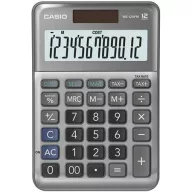   Számológép, asztali, 12 számjegy, CASIO "MS-120 FM", szürke