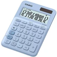   Számológép, asztali, 12 számjegy, CASIO "MS 20UC", világoskék