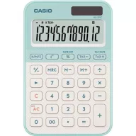   Számológép, asztali, 12 számjegy, CASIO, "MS 20 YC", világoszöld