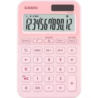   Számológép, asztali, 12 számjegy, CASIO, "MS 20 YC", világos rózsaszín