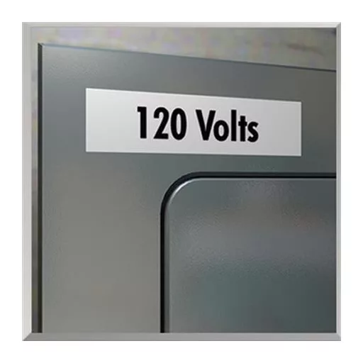 Feliratozógép szalag, vinil, 19 mm x 5,5 m, DYMO "Rhino", fehér-fekete