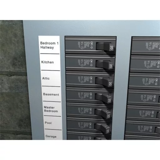 Feliratozógép szalag, vinil, 19 mm x 5,5 m, DYMO "Rhino", fehér-fekete