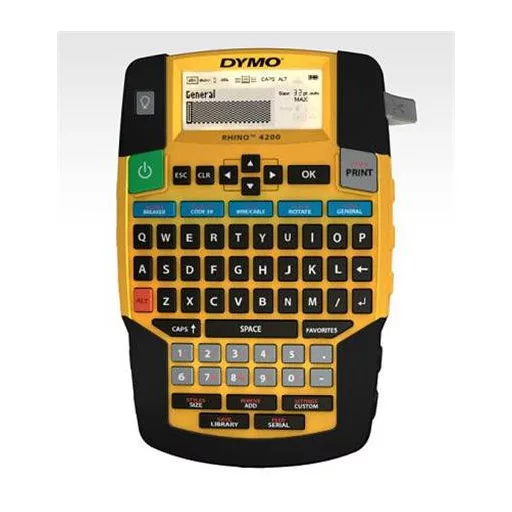Elektromos feliratozógép, DYMO "Rhino 4200" készlet táskában