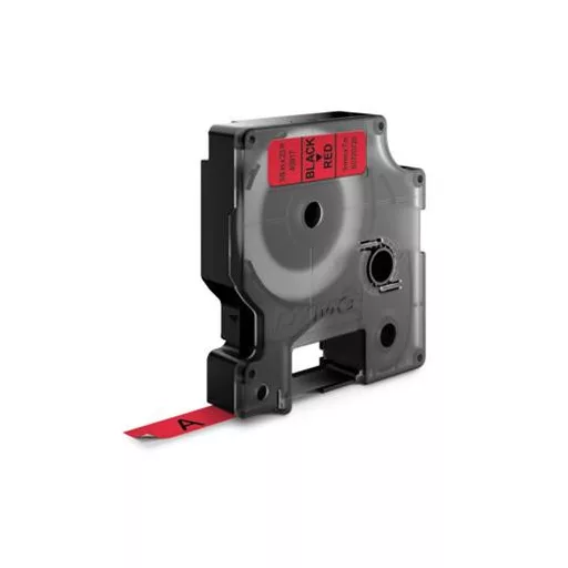Feliratozógép szalag, 9 mm x 7 m, DYMO "D1", piros-fekete