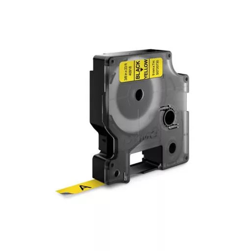 Feliratozógép szalag, 9 mm x 7 m, DYMO "D1", sárga-fekete